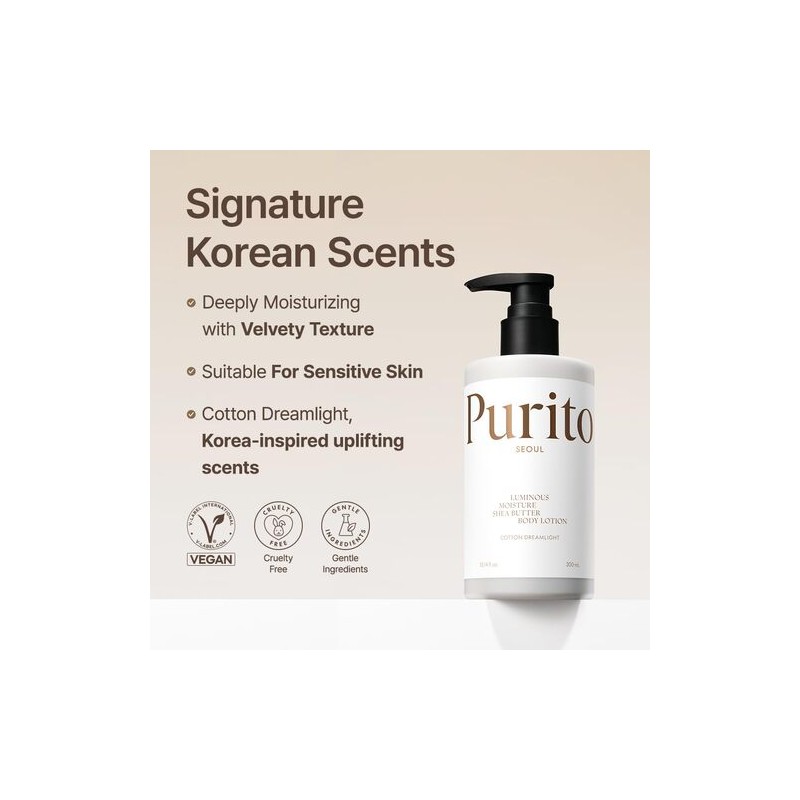 Purito Seoul [Purito Seoul]Luminous Moisture Shea Butter Body Lotion Cotton