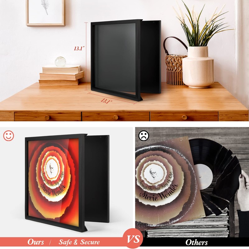 ONE WALL 12 x 12 Inch Vinyl Record Frame for