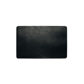 Lo Esencial | Tapete de Escritorio Deskpad Piel Genuina, Hecho a Mano, Unisex (Grande 35x55cm) (Negro Clásico)