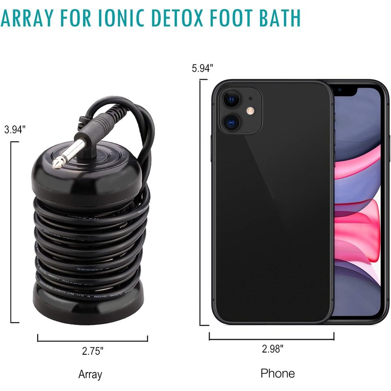 4 Pack Arrays for Ionic Detox Foot Bath, Replacement Arrays