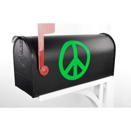 Jillions of Things Mailbox Magnet Partial Cover Peace Sign  Assorted Colors Large Car Multi Use - Spring Green