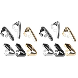 Healeved 12 Pcs Metal Crease Gaurds Shoe Protector Accessory Pointed Shoe Force Tip Accessories for Heel Decorations Heels Crease Tips Caps Toe Cover