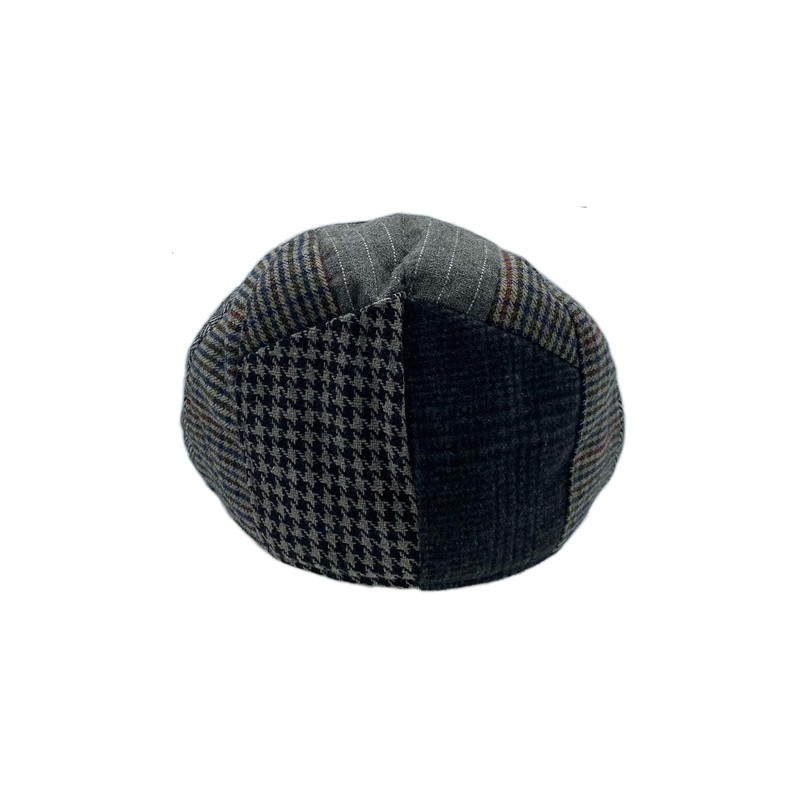 DAIDEM Multi Pattern Patchwork Wool Blend Gatsby Newsboy Ivy Hat