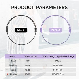 JEHUPA Adjustable Belly Band for Sweaters and Shirts Corset Belt, Men's/Women's Shirt Sweater Cropped Closure Adjustable Belt; 2 Pack