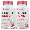 (2 Pack) Gluco Renu 688MG Glyco Support Pills Premium Formula