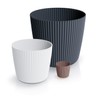 Tymar Flowerpot, planter, pack of 2, round shape (2 pack),