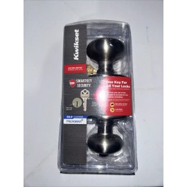 Kwikset Cove Entry Door Knob in Satin Nickel 94002-954 SmartKey Security