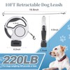 Retractable Dog Leash 4 in 1 with LED Light &
