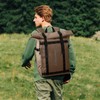 Haimont Rolltop Backpack for Men Women Water-Resistant Carry on Travel