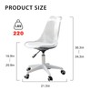 Ebullient Acrylic Clear Desk Chair Modern Home Office Ghost Chairs