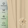 Easy-Going Outdoor Curtains Waterproof Windproof Weatherproof Curtain for Patio, Cabana,