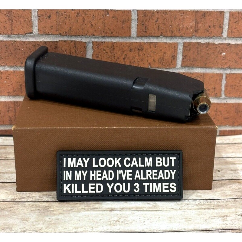 Unbranded PVC Tactical Morale Patch - I May Look Calm