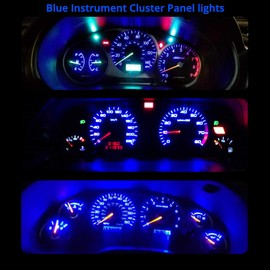 WLJH Blue Instrument Cluster Dash Speedometer Gauge Led Light Kit Fits 1992-2000 Honda Civic EG EX EK EJ SRS DX LX SI HX Civic Del Sol, Pack of 23