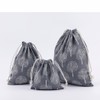 Amoyie 3 pcs Drawstring Storage Bags Set for Cosmetic Travel