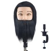 Barber Mannequin Head Male Haircut Training Head Men Human Hair