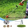 Universal Lawnmower Trimmer Accessory Set, 6-Piece Blade Adapter Kit, for
