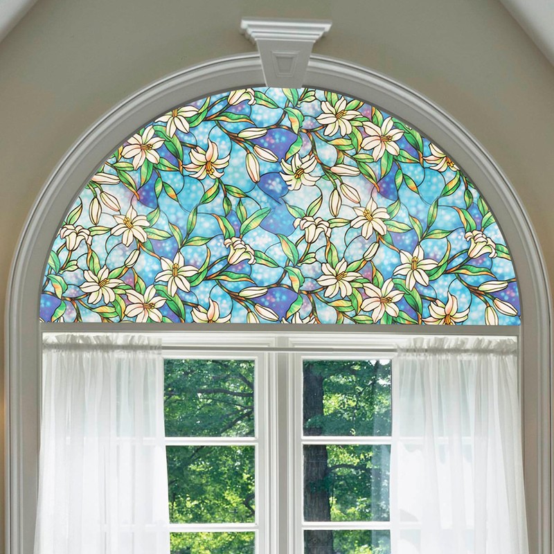 Autotech Park Precut Orchid Arched Window Film Shade, Self Adhesive