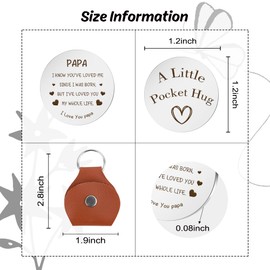 cufieovh Valentines Day Gifts for Papa Pocket Hug Papa Gifts from Grandkids Gifts for Grandpa Valentines Gifts Birthday Gifts Great Grandpa Gifts Grandfather Gift Ideas Grandpa Gifts Christmas Gifts