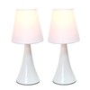 Simple Designs Home LT2042-WHT-2PK Valencia Colors 2 Pack Mini Touch