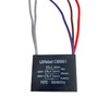 Capacitor triple CBB61 para ventilador con 5 cables a 250V