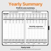 WEMATE Accounting Ledger Book with Lock, Accounting Log, Tracking Income