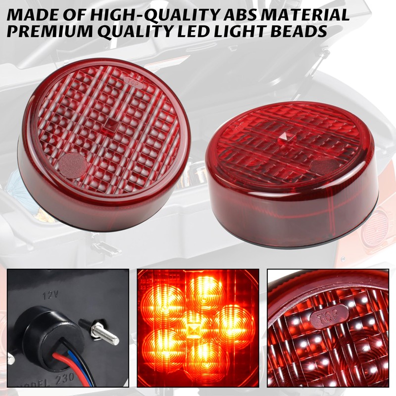 SAUTVS Tail Light for Teryx, LED Red Brake Stop Rear
