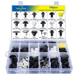 OAUTOO 190pcs for Subaru Body Interior and Exterior Retainer Fastener Clip Assortment 19 Most Popular Sizes & Applications