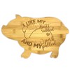 Pig Serving Cutting Board Gift Laser Engraved Wooden, 13 3/4"
