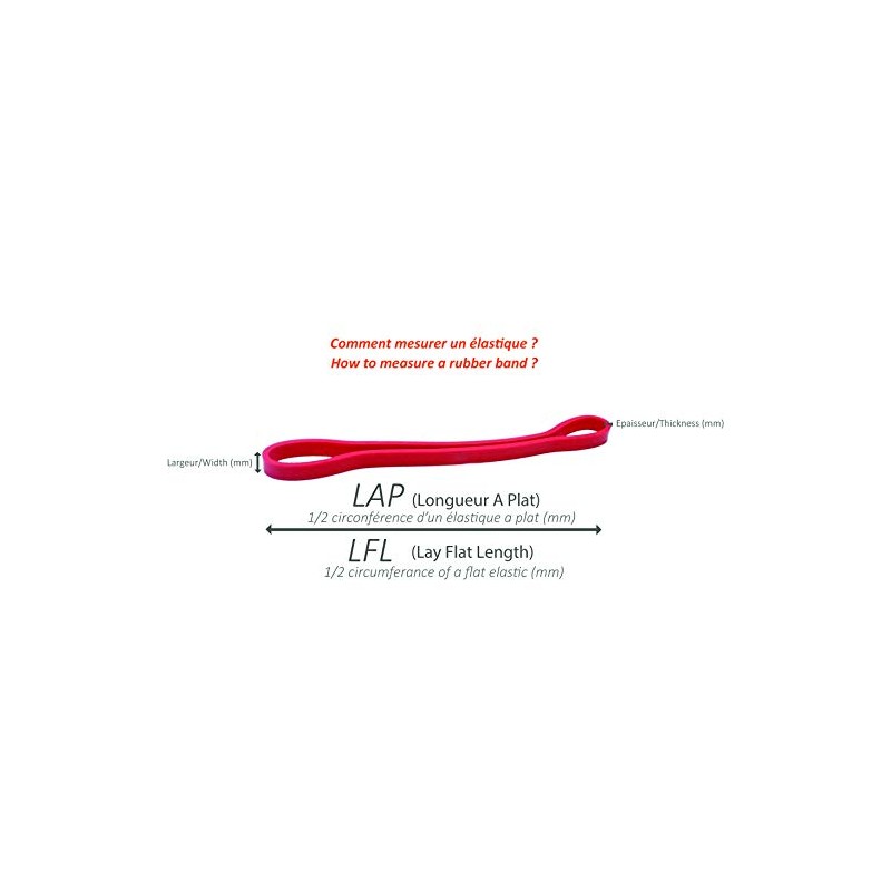 PROGOM Clear Rubber Bands 70mm x 2mm TPU Material Extremely