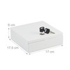 Relaxdays Lockable Cash Box, Removable Insert, 4 Compartments, Iron Cash