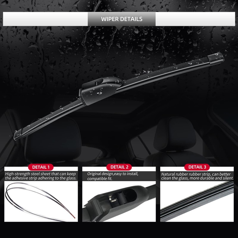 Replacement for Maserati Levante Rear Windshield Wiper Blade and Arm