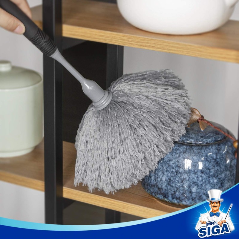 MR.SIGA Microfiber Delicate Duster Refills, Detachable and Washable Duster Head,