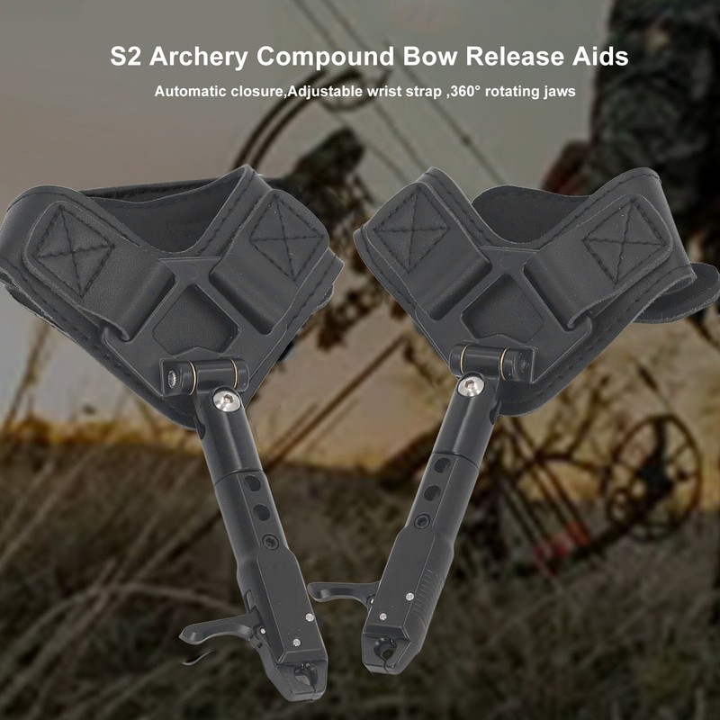 S2 Archery Compound Bow Release Aid 3 Levels Adjustable Wrist