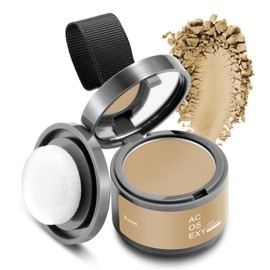 Acosexy Root Touch Up Powder for Women and Men - Hairline Shadow Coverage, Gray Hair Touch Up for Eyebrows, Beard Line, and Bald Spots (Blonde)