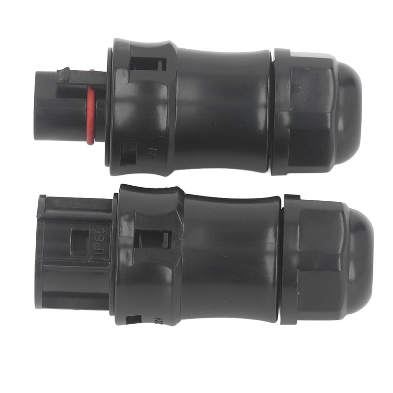 2Pcs Waterproof Power Connector 3 Pin Temperature Resistant Micro Reverse