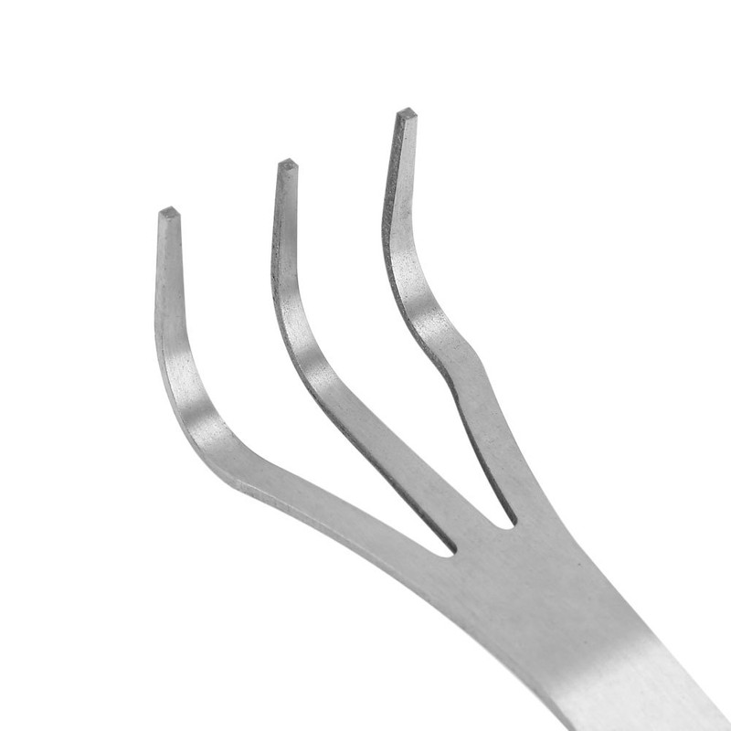 Eboxer Stainless Steel 3 Prong Root Rake Pick Set, Bonsai