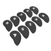 10Pcs Golf Iron Covers Set Clear Numbers Soft Protective Golf