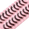 APCYUST Lashes False Wispy Eyelashes Natural Cat Eye Lash Strips