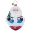 Christopher Radko Hand-Crafted European Glass Christmas Tree Decorative Ornament, Jolly