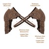 EHRBGK Men's Medieval Retro Shoulder Armour Adjustable Shoulder Armour PU