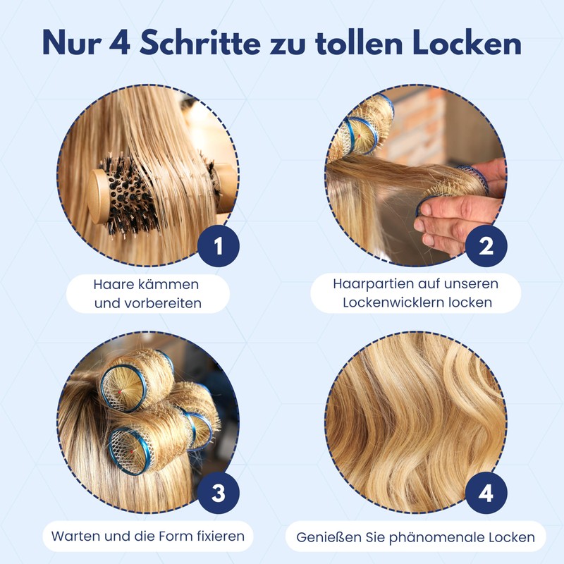 PONIK'S PROFESSIONAL - Metal Rollers, Wire Rollers with Bristles, Metal