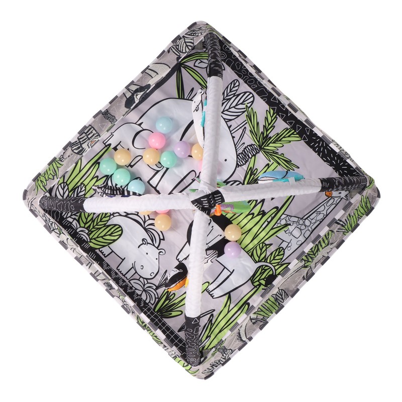 Portable Cozy Baby Gym Play Mat Square Wild Prairie Pattern