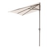 COBANA 7.5’by 4’Half Rectangular Outdoor Patio Umbrella for Patio, Balcony,