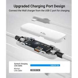 Syntech Link Cable with Charging 16FT Compatible with Oculus/Meta Quest 3S/3, Quest2 Accessories, USB 3.0 Link Cable with Extra Charging Port, for PC/SteamVR and Extended Gameplay