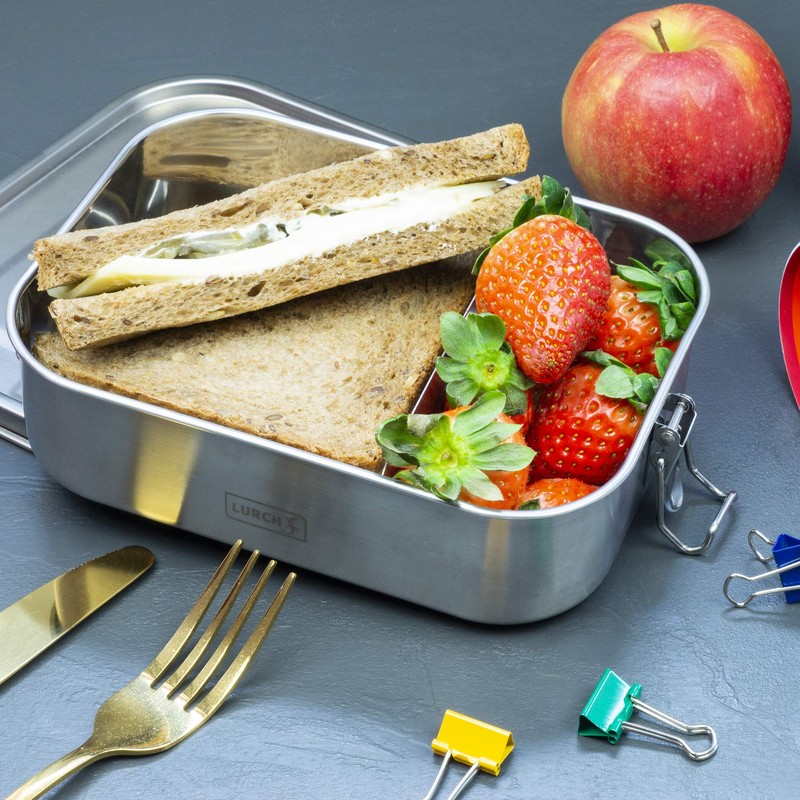 Lurch Snap 240881 Lunch Box Stainless Steel 100% Leak-Proof 1200