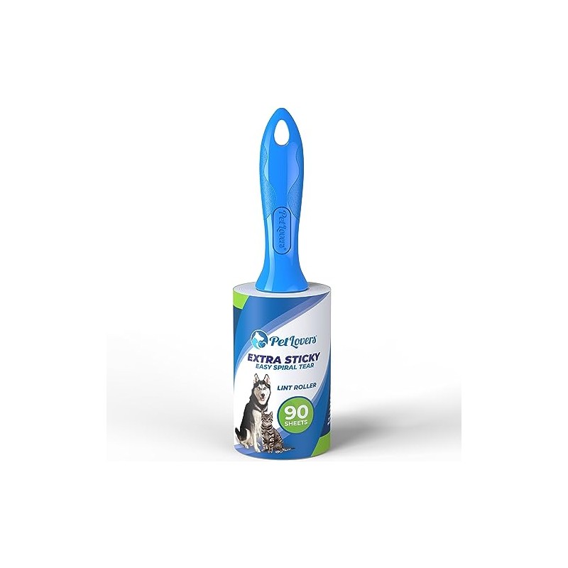 PetLovers Extra Sticky Lint Roller Single Unit 90 Sheets for