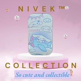 NIVEK Kulomi Lighter Kitty KT Torch Lighter Pink Flame Pocket Refillable Kawaii Cute Windproof Flame (Cat, Rabbit, Melody, Duffy) (A25-Airplane)