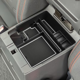 SHAOHAO For 2024 2025 Frontier Center Console Organizer Tray 2022 2023 2024 2025 Frontier S/SV/Pro-X/Pro-4X/SL Center Console Tray Frontier 2024 2025 Accessories Armrest Box Organizer