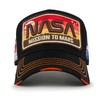 ililily Premium NASA Mission Patch Embroidery Structured Baseball Cap, Black