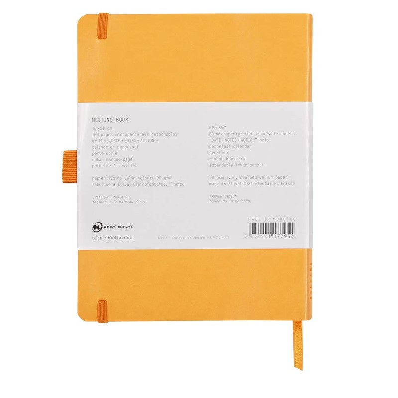 Rhodia 117795C Meeting Book (DIN A5+, 160 x 210 mm,